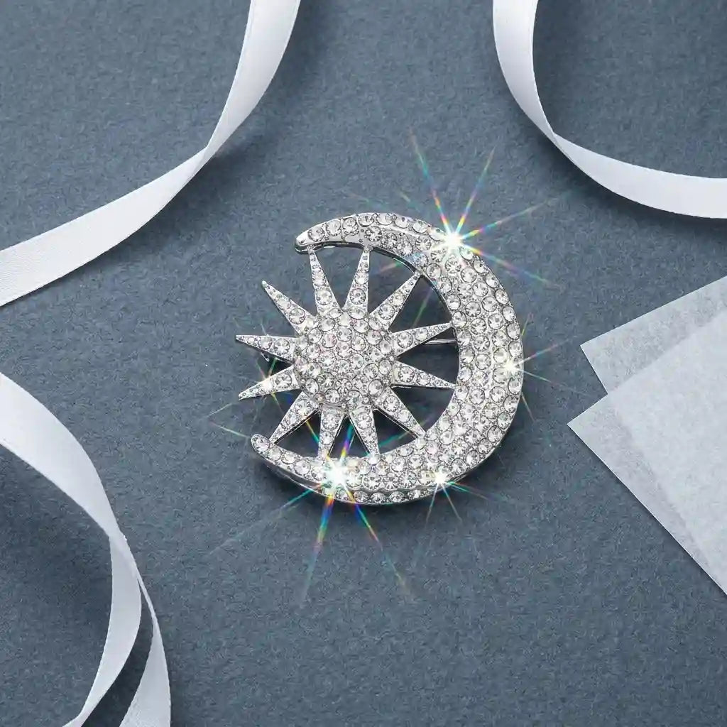 Celestial Sun and Moon Hair Clip