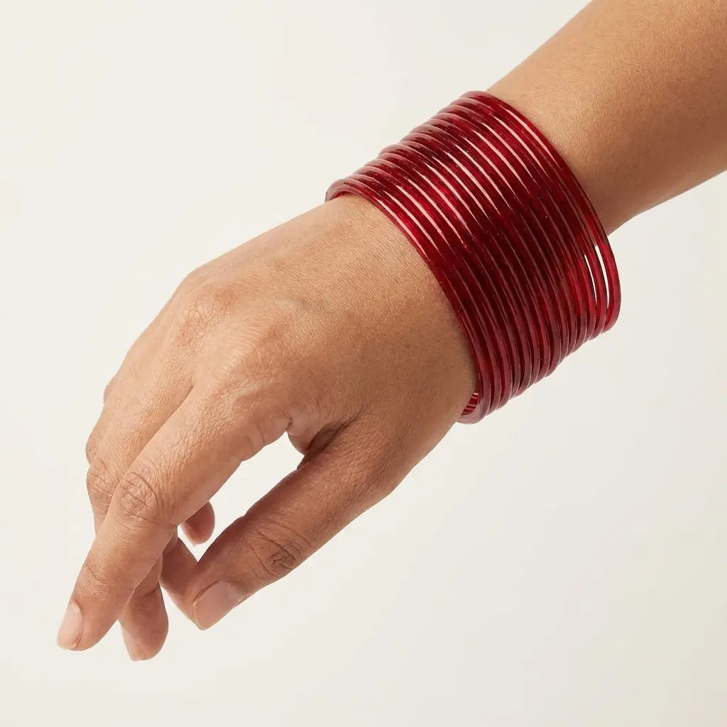 Simple Red Chura Set