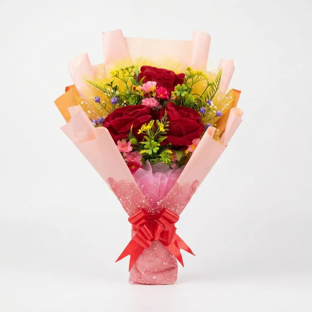 Artificial Flower Bouquet – Decorative Floral Gift
