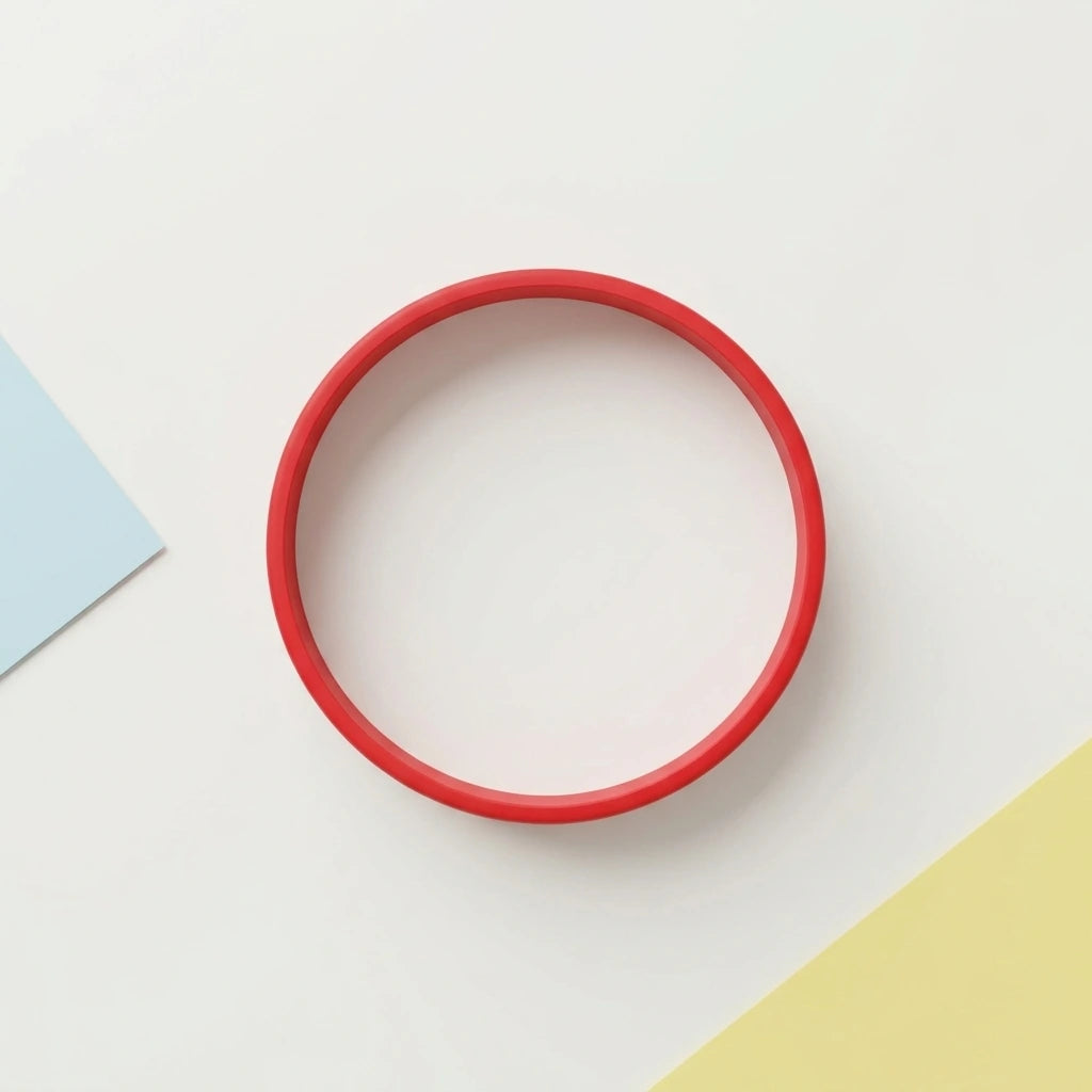 Nepali Flag Print Silicone Band