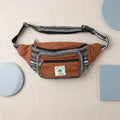 Unisex Himalayan Brown Multi-Pocket Waist Bag