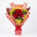 Luxurious Artificial Red Rose Flower Bouquet