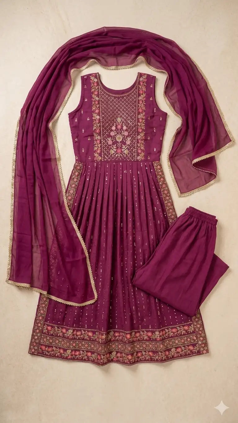 Party Wear Kurti Set for Ladies -Size Large