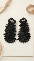 Black Peacock Earrings