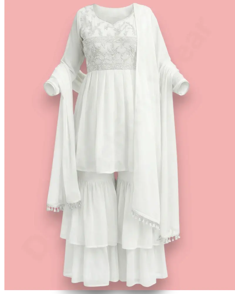 Double Sarara Double Sarara Perfect For Party Ladies Kurthi