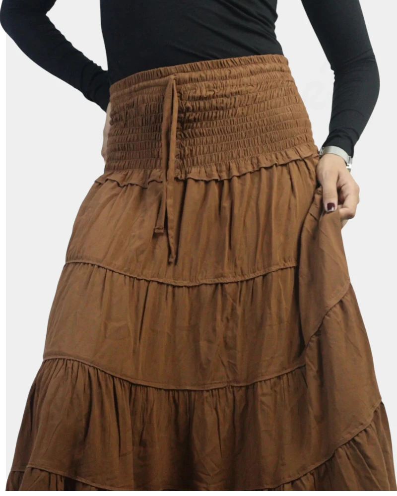 2 IN 1 Long Skirt - Free Size