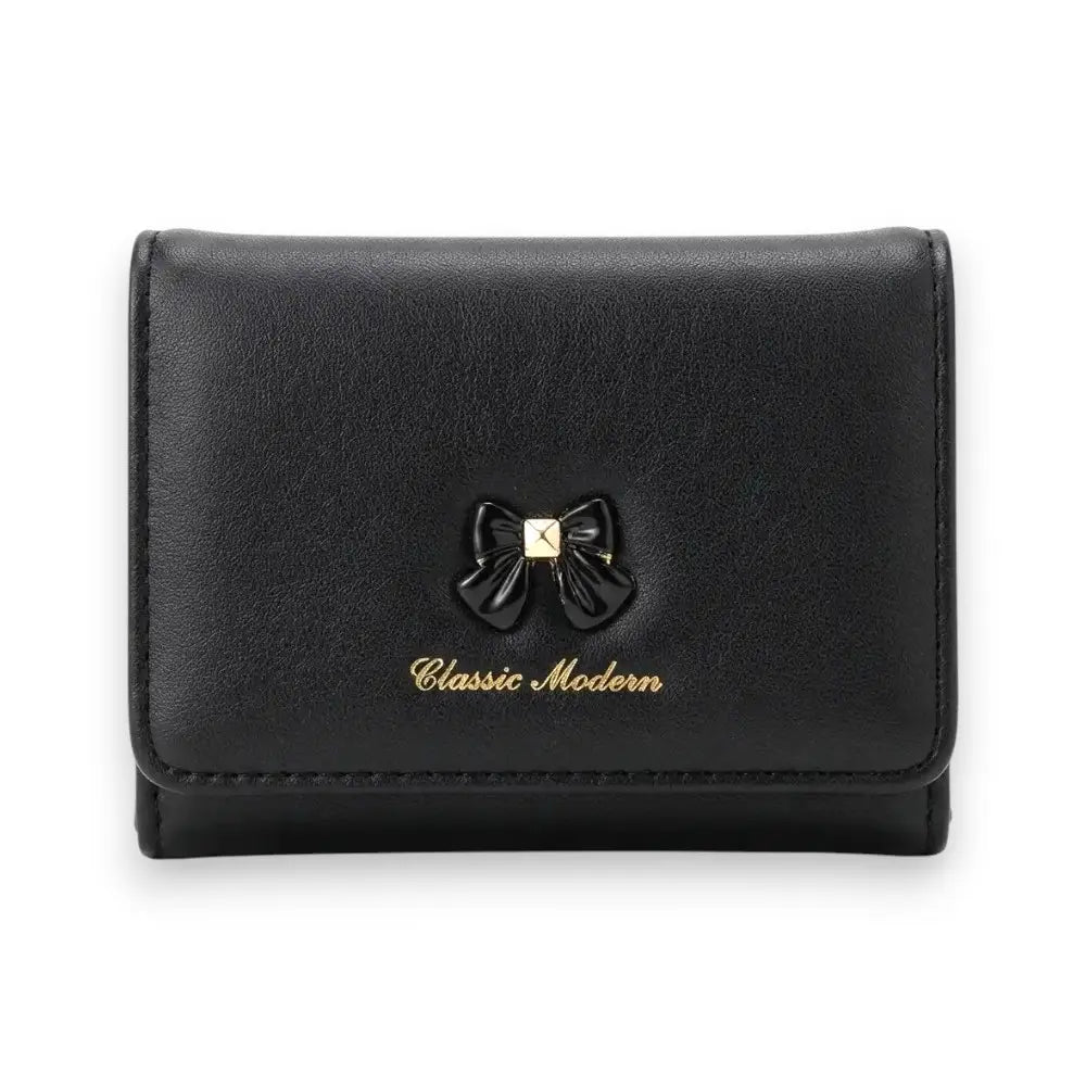 Classic Modern Women's Small Bow Trifold Wallet